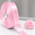 Satin Ribbon Baby Pink Color ( 1 Inch. ) ( 18 Mtrs. )
