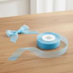 Organza Ribbon Blue