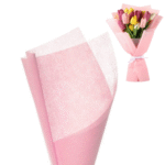 Pink Non Woven Bouquet Sheet