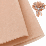 Peach Non Woven Bouquet Sheet