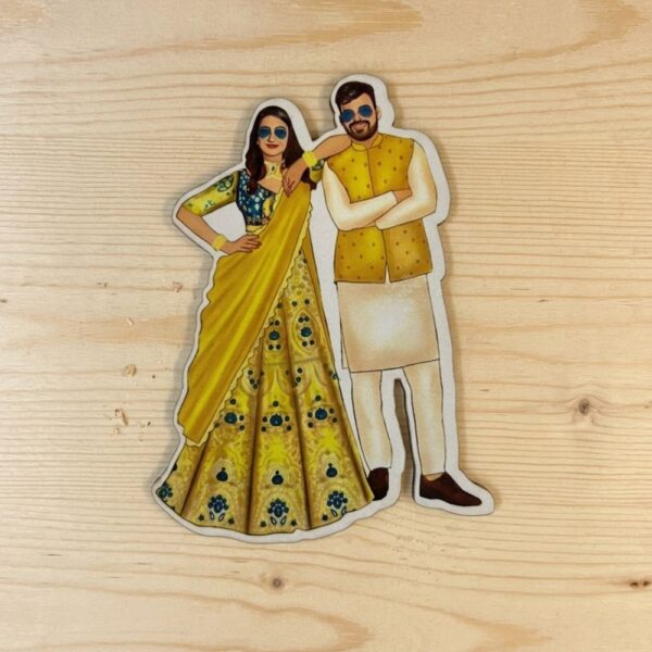 Haldi Couple MDF Cutout