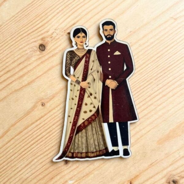 Engagement Couple MDF Cutout