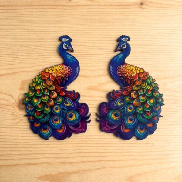 Peacock Pair Cutout