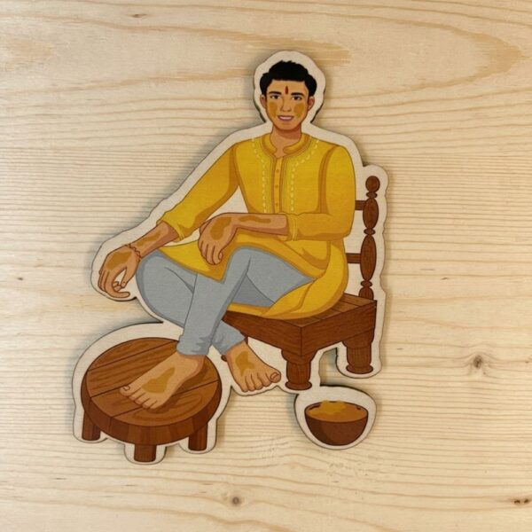 Haldi Boy Cutout