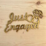 Just Engaged Name Cutout