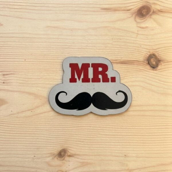 MR Moustache  MDF Cutout