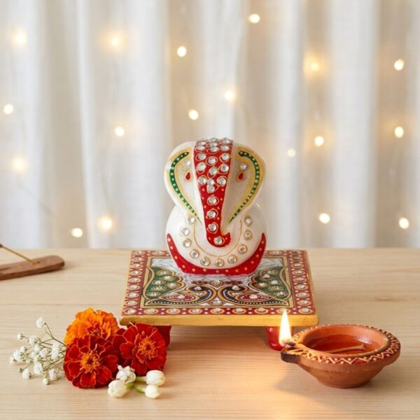 Ganesh ji With Chowki
