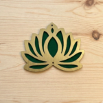 Green Lotus Cutout 3 Inch