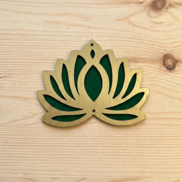Green Lotus Cutout 3 Inch