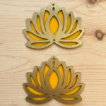 Yellow Lotus Cutout 3 Inch