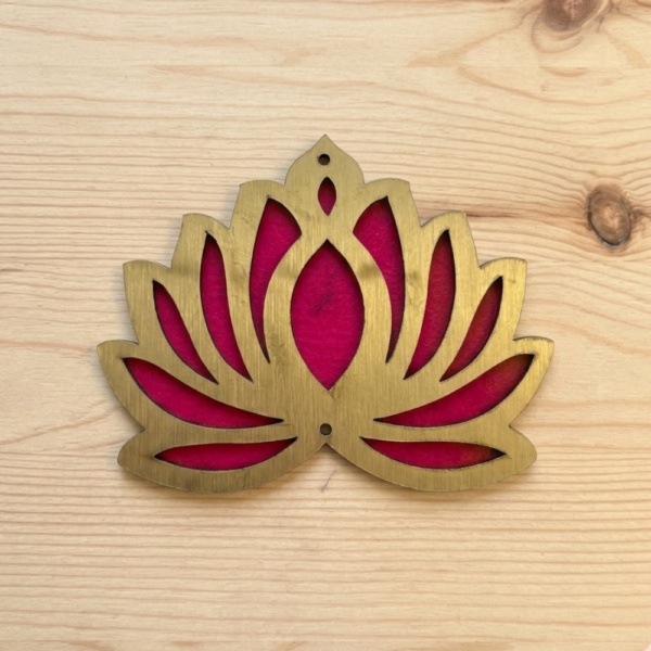 Pink Lotus Cutout 3 Inch