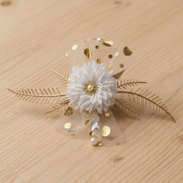Single Tai Net White Colour Flower Bunch