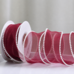 Pearl Ribbon Maroon