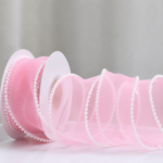Pearl Ribbon Baby Pink