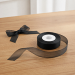 Organza Ribbon Black