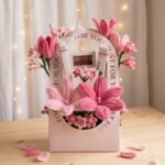 Just For You Bag / Flower Bag White ( 9×5 ×14 )
