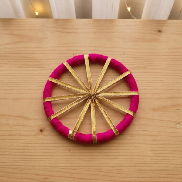 Gota Chakri Rani Pink ( 4 Inch. )