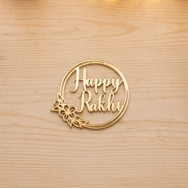 Happy Rakhi / Raksha Bandhan Acrylic Tag 1