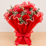 Bouquet Mesh Net / Noor Net Red ( 3 Mtrs. )