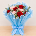 Bouquet Mesh Net / Noor Net Blue ( 3 Mtrs. )
