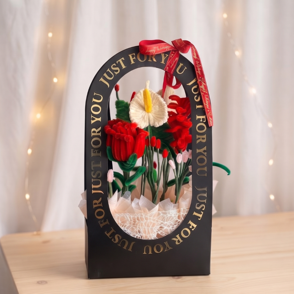Pack Of 80 Pices. - 2026-07-07T170831.359 Just For You Bag / Flower Bag Black ( 9x5x14 ) - Image 1