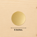 Golden MDF Base ( 6 Inches. )