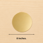 Golden MDF Base ( 8 Inches. )
