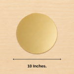 Golden MDF Base ( 10 Inches. )