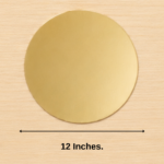 Golden MDF Base ( 12 Inches. )