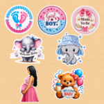Baby Shower Cut Out Mix ( Pack of 7 )