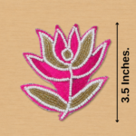 Pink Blossom Beaded Patch ( Pack of 6 )