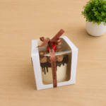 Mini Cake Box White Colour ( 5 × 5 x 5 Inches)