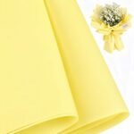 Lemon Yellow Non Woven Bouquet Sheet