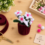 Pipe Cleaner Flower White