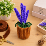 Pipe Cleaner Flower Lavender