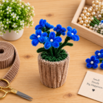 Pipe Cleaner Flower Blue