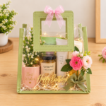 PVC Hamper Bag Olive Green