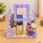 PVC Hamper Bag Lavender