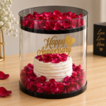 Surprise Cake Box Black ( Small 8 Inches And Big 10 Inches )