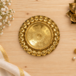Dry fruit Tray Golden ( 12 inches. )