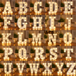 Alphabet letter light
