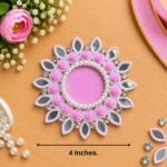 Candle Tea Light Holder 5 Baby Pink ( Pack Of 3 )