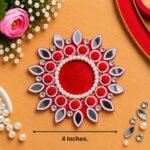 Candle Tea Light Holder 5 Red ( Pack Of 3 )