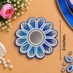 Candle Tea Light Holder 10 Blue & White ( Pack Of 3 )