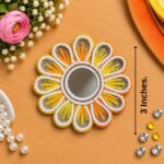 Candle Tea Light Holder 10 Yellow & White ( Pack Of 3 )