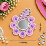 Candle Tea Light Holder 9 Baby Pink ( Pack Of 3 )