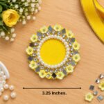 Candle Tea Light Holder 3 Yellow ( Pack Of 3 )