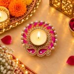Candle Tea Light Holder Pink