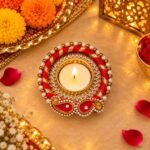 Candle Tea Light Holder Red