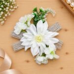 Lotus Silver Net Wire Bunch White 01